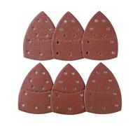 Lija 10 hojas de lija for ratón, papel de lija triangular, almohadillas for detalles for lijadora orbital, discos de papel de lija, papel abrasivo(12pcs)