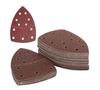 Lija 20 hojas de lija de 11 agujeros for ratón, papel de lija triangular, almohadillas for detalles de lijadora orbital, discos de papel abrasivo for lijadora(180)