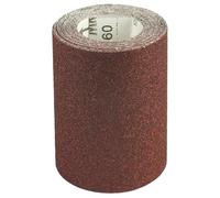 Lija - lija de corindón en rollo de 115 mm x 5 m con grano 120, ideal para acabados finos y superficies suaves en trabajos de carpintería.