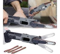 Lijadora Banda, Lijadora Banda A Batería Compatible Con Makita 18V Lijadora Inalámbrica Multilijadora Lima Eléctrica 10x330mm 3 Bandas Lijado 6 Velocidades Ajustable 35° (Sin Batería)