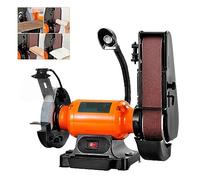 Lijadora de banda amoladora, lijadora eléctrica 250W, máquina pulidora, correa pulido for Metal, madera, acrílico Bricolaje y pasatiempos creativos.(6 Inch Sander Combo)