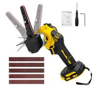 Lijadora de banda inalámbrica 10×330 mm para Dewalt 20V (sin batería) | Lijadora sin Escobillas, 20 Bandas, Ángulo Ajustable 120°, Pantalla LCD, para Madera y Metal
