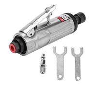 Lijadora de barra neumática de 1/4 pulgadas, herramienta de corte de máquina de grabado de ángulo de aire, herramienta de corte de máquina neumática, compacta, fresadora recta 22000-25000 rpm (17 cm