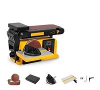 Lijadora de disco con correa de velocidad Variable de 4x6 pulgadas, máquina de lijado combinada de 750W con eje Flexible for Pulido de metales de madera