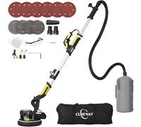 Lijadora de jirafa, lijadora de 750 W, LED, mango telescópico motor, 7 niveles de velocidad, 1800 rpm, velocidad con eliminación automática de polvo