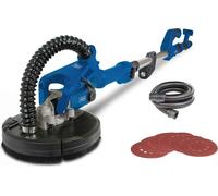 Lijadora de pared y techo Scheppach DS920 | Lijadora de secado | 710 W | Ø 225 mm | Cabezal inclinable hasta 90° | Telescópica | Incluye 6 discos de lijado