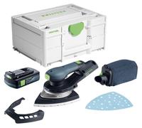Lijadora delta a batería Festool DTSC 200-Basic 18 V 145 x 195 mm sin escobillas + 1 batería de 3,0 Ah + Systainer - sin cargador