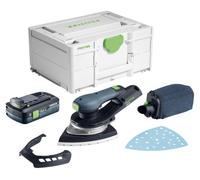 Lijadora delta a batería Festool DTSC 200-Basic 18 V 145 x 195 mm sin escobillas + 1 batería de 4,0 Ah + Systainer - sin cargador