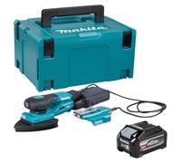 Lijadora delta a batería Makita BO 006 CGU101, 40 V máx., 100 x 150 mm, carrera de 3,0 mm, sin escobillas + 1 batería de 4,0 Ah + Makpac —sin cargador—