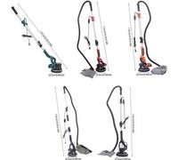 Lijadora eléctrica para paneles de yeso - Azul - 850W - Para techos y paredes - Con iluminación LED - Sistema de lijado sin polvo