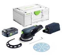 Lijadora excéntrica a batería Festool ETSC 2 150-Basic 18 V 150 mm sin escobillas + 1 batería de 4,0 Ah + Systainer - sin cargador