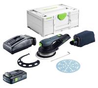 Lijadora excéntrica a batería Festool ETSC 2 150-Basic 18 V 150 mm sin escobillas + 1 batería de 4,0 Ah + cargador + Systainer