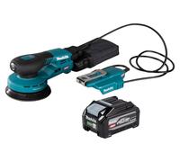 Lijadora excéntrica a batería Makita BO 003 CGU1, 40 V máx., 125 mm, carrera de 3,0 mm, sin escobillas + 1 batería de 4,0 Ah —sin cargador—