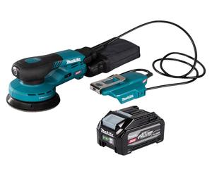 Lijadora excéntrica a batería Makita BO 003 CGU1, 40 V máx., 125 mm, carrera de 3,0 mm, sin escobillas + 1 batería de 4,0 Ah —sin cargador—