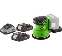 Lijadora excéntrica a batería Procraft PX20BLbb 20 V 125 mm sin escobillas + 2 baterías de 2,0 Ah + cargador