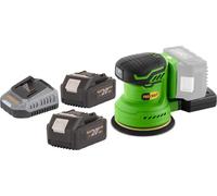 Lijadora excéntrica a batería Procraft PX20BLbb 20 V 125 mm sin escobillas + 2 baterías de 4,0 Ah + cargador