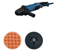 Lijadora excéntrica, BOSCH PROFESSIONAL GPO 11-180 S, 1100W, 180mm, incluye: esponja de pulido, plato de pulido y empuñadura auxiliar