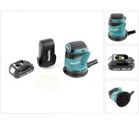 Lijadora excéntrica sin cable Makita DBO 180 Y1, 18V + 1x batería 1,5 Ah - sin cargador