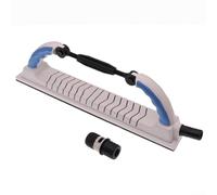 Lijadora manual flexible de 70 x 400 mm, bloque de lijado ajustable para paneles de yeso con extracción de polvo para pintura de madera, eliminación de óxido, superficies planas cóncavas convexas