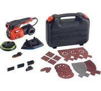 Lijadora multifunción BLACK+DECKER KA280K-QS, 220W, 4 en 1 con sistema Autoselect, 3 accesorios, 17 hojas de lija, estuche