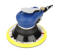 Lijadora neumática AT-980 Lijadora redonda de bajo consumo de aire de 5 "/6", llave de conector de entrada de aire Lijadora orbital aleatoria para pulido de superficies de ferretería(6 pulgadas)