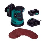 Lijadora orbital 20V - 2.0Ah | Incl. 2 baterías y cargador rápido