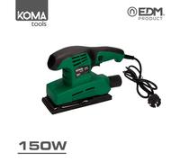 EDM Lijadora orbital 08706 eléctrica 150 W 25,2x15,8 cm Negro/Verde