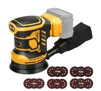 Lijadora orbital para Dewalt 18 V, 20 V batería, 125 mm, 3 velocidades