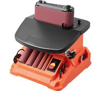 Lijadora oscilante de banda y husillo, lijadora de husillo de banco de 2000 RPM con una carrera de 16 mm, 5 mandíbulas (de 12,7 a 50,8 mm) y una banda de lijado de 610 x 98 mm para trabajos de carpint