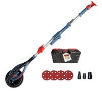 Lijadora para paneles de yeso, lijadora de techos, lijadora de cuello largo de 225 mm con motor EC de 900 W, extremadamente ligera