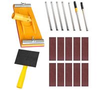Lijadora Para Paredes De Manual Rotatorio Con Varilla Extensible | Herramienta De Lijado De Suelo Y De Pintura Para Renovación Pulido Obra Principiantes Profesionales Suelo Techo