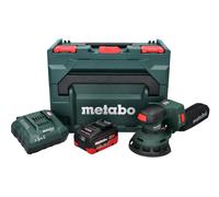Lijadora rotorbital sin cable Metabo SXA 18 LTX 125 BL 18 V 125 mm sin escobillas + 1x batería recargable 8,0 Ah + cargador + metaBOX