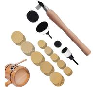 Lijadoras pequeñas para espacios reducidos, kit de lijadora de cuenco de discos de lijado, herramientas de carpintería, herramienta de lijado de madera con 2 cabezales de rodamiento para pulido de