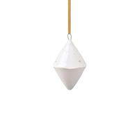 Villeroy & Boch Colgante de Navidad Winter Glow Doble Cono 5x5x8 cm Blanco-beige