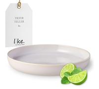 like. by Villeroy & Boch - Crafted Cotton, plato hondo, porcelana Premium, plato llano, apto para lavavajillas y microondas, vajilla, plato llano