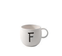 like. by Villeroy & Boch - Letters taza grande F, 380ml, Porcelana Premium, blanco