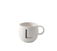 like. by Villeroy & Boch - Letters taza grande L, 380ml, Porcelana Premium, blanco
