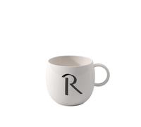 like. by Villeroy & Boch - Letters taza grande R, 380ml, Porcelana Premium, blanco