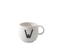 like. by Villeroy & Boch - Letters taza grande W, 380ml, Porcelana Premium, blanco