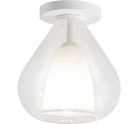 Lila: Lámpara de techo redonda, diámetro 20 cm, Fabas Luce.Lámpara de pared con bombilla LED E27, máximo 40W, transparente