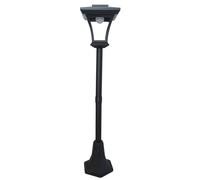 LILI HOME Farola Solar de Jardín - Elegancia, ahorro energético y decoración en un solo producto Modelo de 100 cm y 146 cm. Cabezal de lámpara: 20 cm x 20 cm - Farol elegante con forma cuadrada, perfe