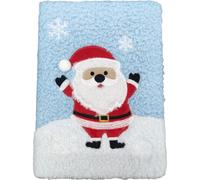 LILI HOME Libreta Navideña con Tapa Peluda - 2 Diseños (Papá Noel y Reno) - A5 (14,8 × 21 cm) - 64 hojas rayadas (128 páginas) - 80 g/m² - Ideal para escribir notas, listas, diarios o mensajes especia