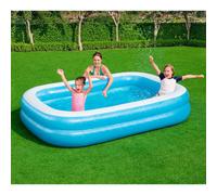 LILI HOME Piscina Inflable Rectangular 305x183x56 cm Y más medidas para elegir. Ofrece espacio más que suficiente para que toda la familia se refresque y se divierta durante los días calurosos. Las pa
