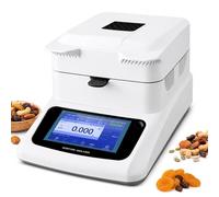 lilishangmao Analizador Digital De Contenido De Humedad, Balanza De Humedad Halógena 120 g con Pantalla Táctil, 3 Modos De Secado Y 3 Modos De Apagado, para Alimentos, Granos, Piensos, Lodos C-1201