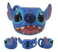 Lilo & Stitch - Taza Esculpida De Cerámica Stitch 350 Ml Nueva En Caja Disney