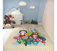 Lily&her friends - Alfombrilla divertida para niños con diseño de familia y madres, juego de juguetes para niños, alfombra de suelo para bebés, antideslizante, duradera y lavable, The little princess