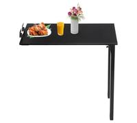 Lilyeriy Mesa plegable de montaje en pared, 75 x 40 cm, mesa de comedor plegable de madera maciza, con pata de apoyo, mesa de montaje en pared, para cocina, salón, oficina en casa, capacidad de carga