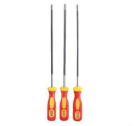 Lima de motosierra para cadena de 3/8, kit de afilado de motosierra de 3 piezas con limas redondas de acero de alto carbono de 4,0/4,8/5,5 mm para herramienta de mantenimiento de motosierras