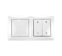 Limodor 99612 Interruptor de ventilador de 2 velocidades / doble - Montaje: Caja de empotrar