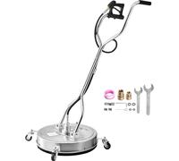 Limpiador a presión de 558 mm, ideal para limpieza de superficies, con limpiador para terrazas que cuenta con 4 ruedas. Presión de 310 bar